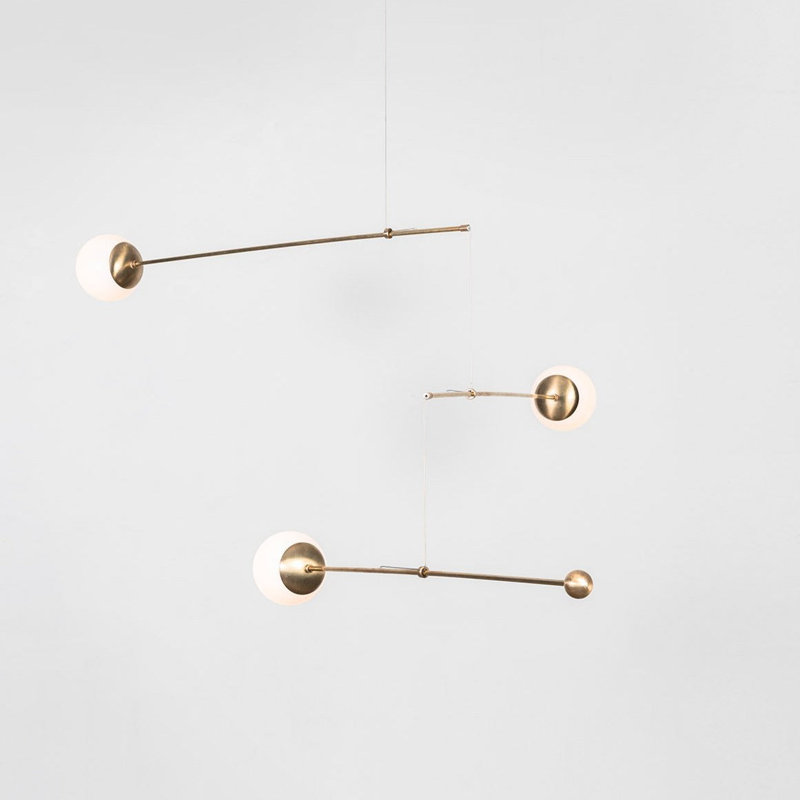 Mobile Chandelier, Brass