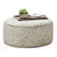 Revêtement rond de style transitionnel, multicolore en chenille et motif cachemire, garniture de passepoil, largeur de 39 pouces - cordon de finition au design idéal pour un usage domestique