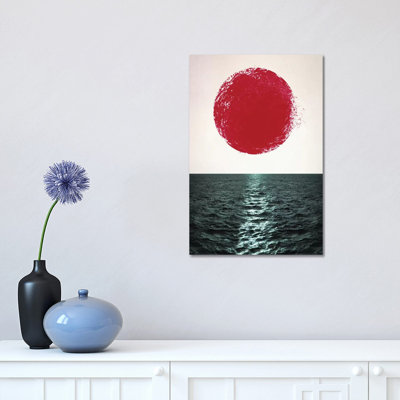 Sunset 1 Piece Wrapped Canvas Wall Art