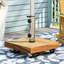 Base de parasol en acier inoxydable de 17,29 po x 16,72 po