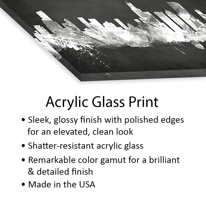 Chicago, Illinois, États-Unis, impression sur verre acrylique, H 16 po x l 24 po x P 0,25 po