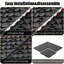 44 tuiles de terrasse en PP à emboîtement 44 pièces pour plancher intérieur et extérieur, tuiles de patio robustes, tuiles de terrasse modulaires à installation facile
