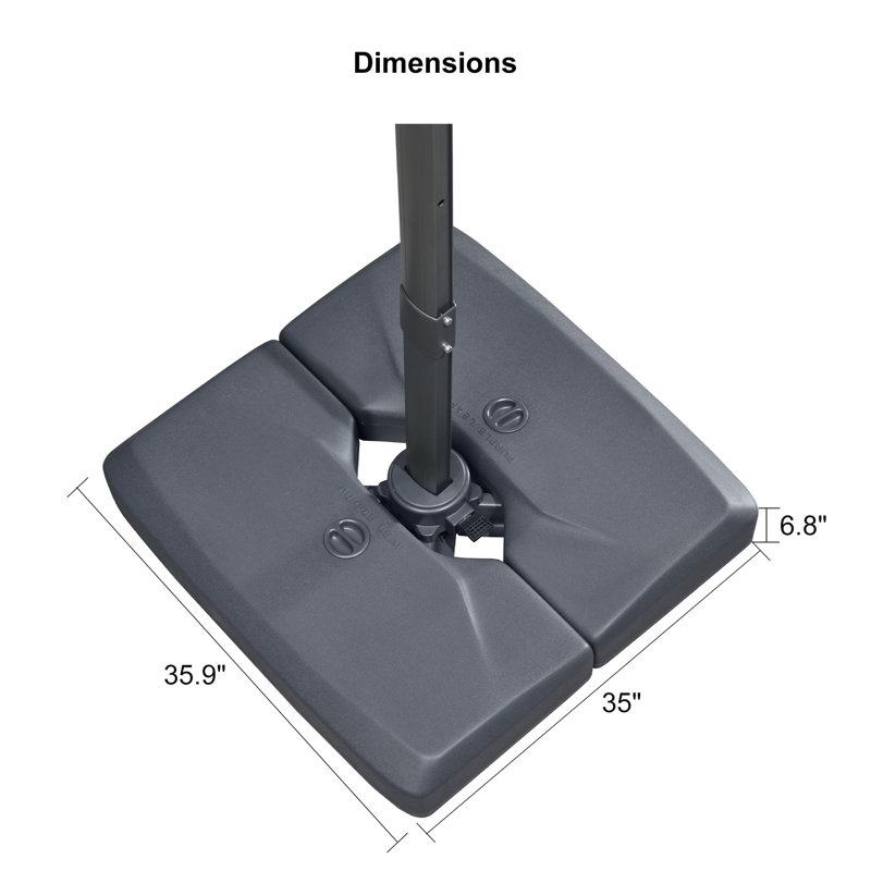 304cm Cantilever Parasol, Green