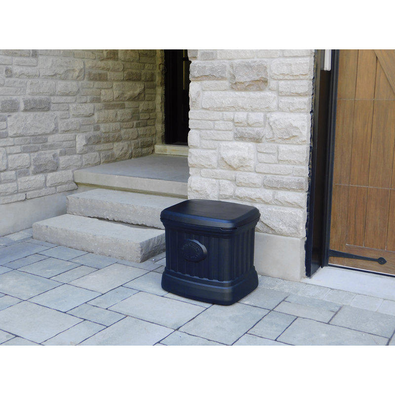 Boîte de rangement en plastique 26 gallons, Noir