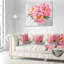 Peony Flowers on White Floor - Floral Printed Pillow-29960853-29963063