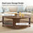 Waynesville Promise 42"W Modern Farmhouse Oak Solid Wood Round Coffee Table with Open Lower Shelf-1259516420