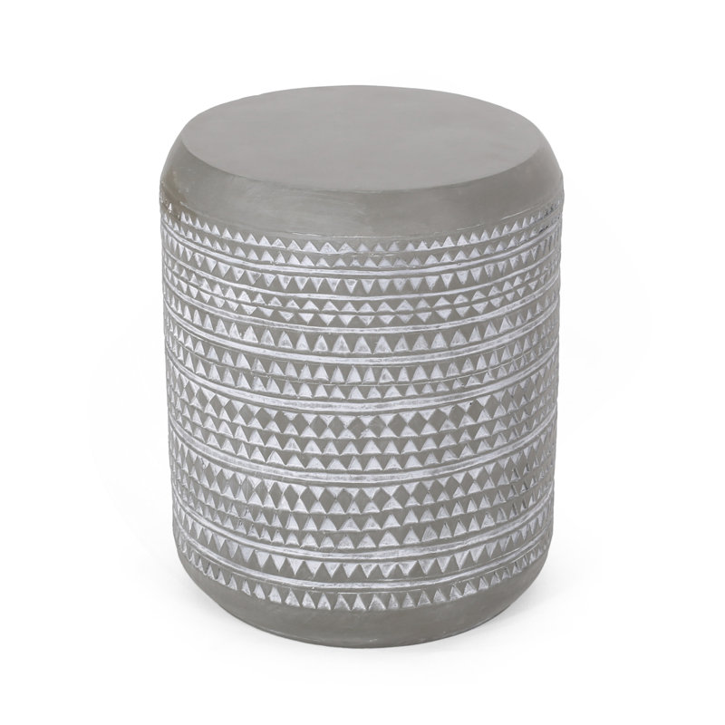 Outdoor Lightweight Concrete Side Table