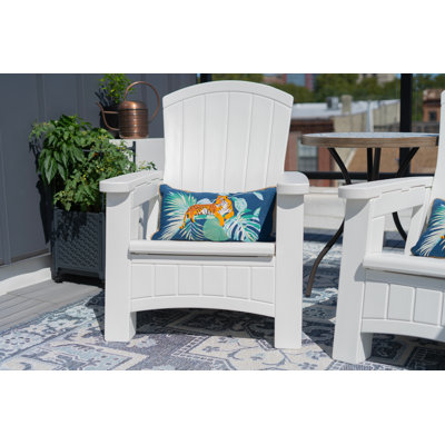 Suncast Resin Adirondack Chair with Storage by Suncast