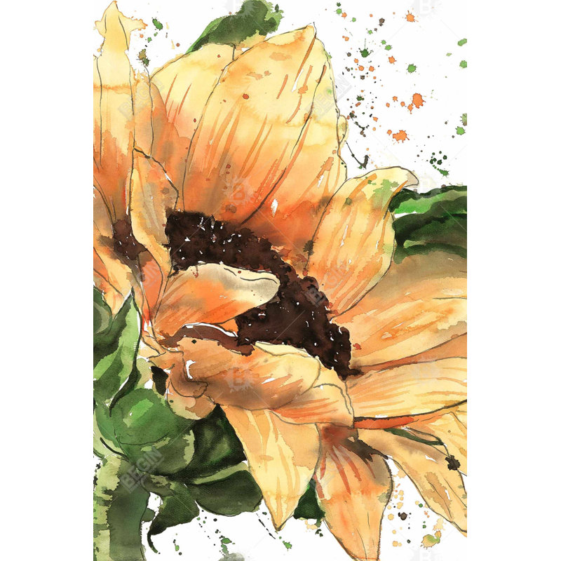 Tournesol en fleurs - Toile de bureau pour décoration intérieure