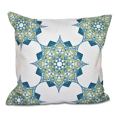 Geometric Print Throw Pillow