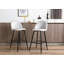 Upholstered Counter Stool with Metal Frame-56953822