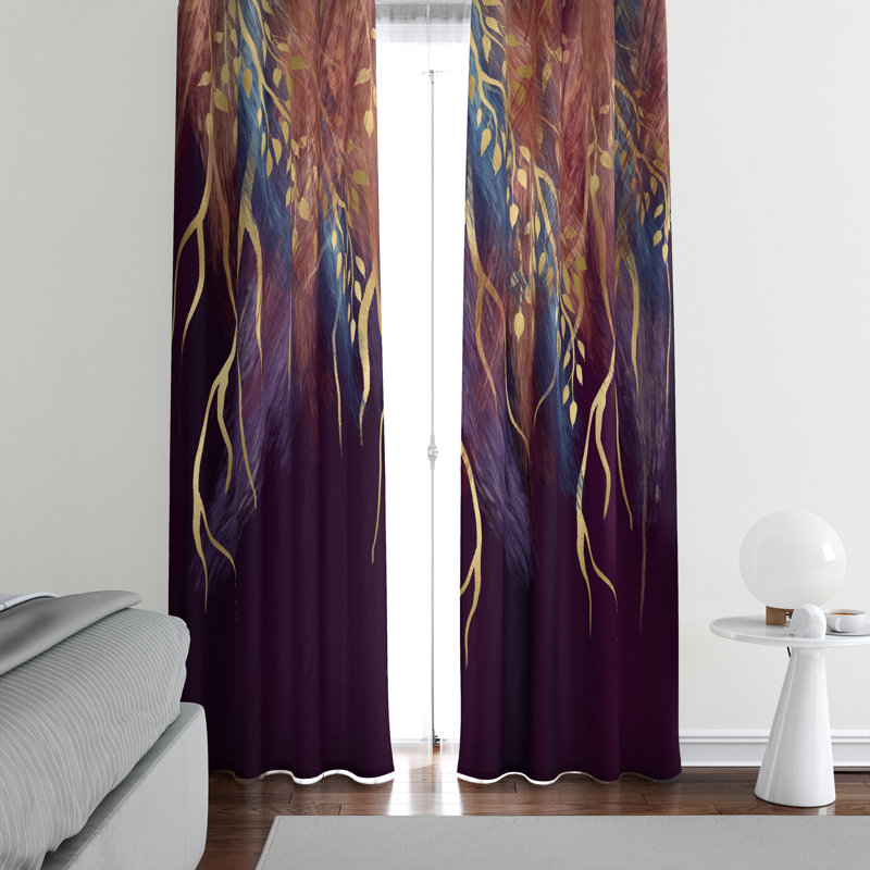 Semi Sheer Curtain, 40" W x 82" L