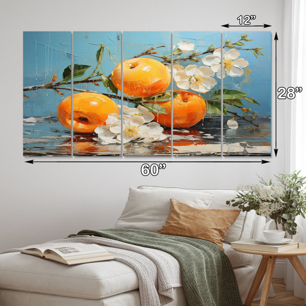 Boat In Vietnam Floating Markets II On Metal 5 Pieces Print