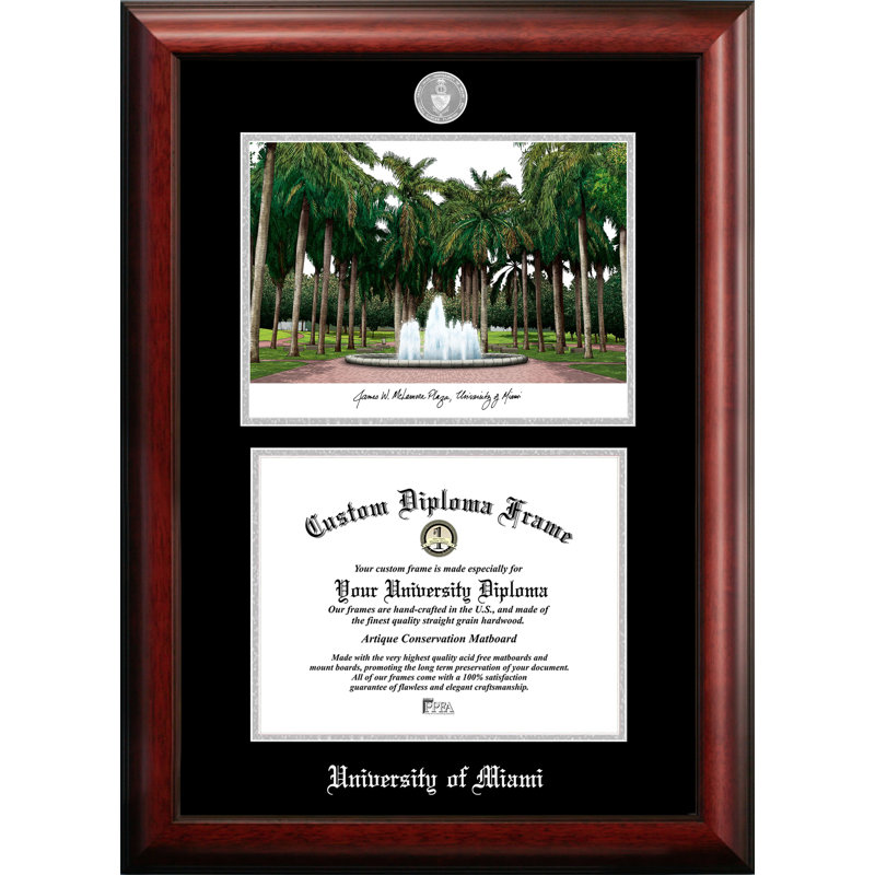 Cadre photo University of Miami, 8,5 po x 11 po