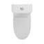 Toilette monobloc 1,1 / 1,6 GPF antimicrobienne, résistante aux fuites, à double chasse d'eau, certifiée CUPC, certifiée Water Sense, céramique, couleur blanche, siège à fermeture en douceur, hauteur confortable, fixation au sol, allongée 