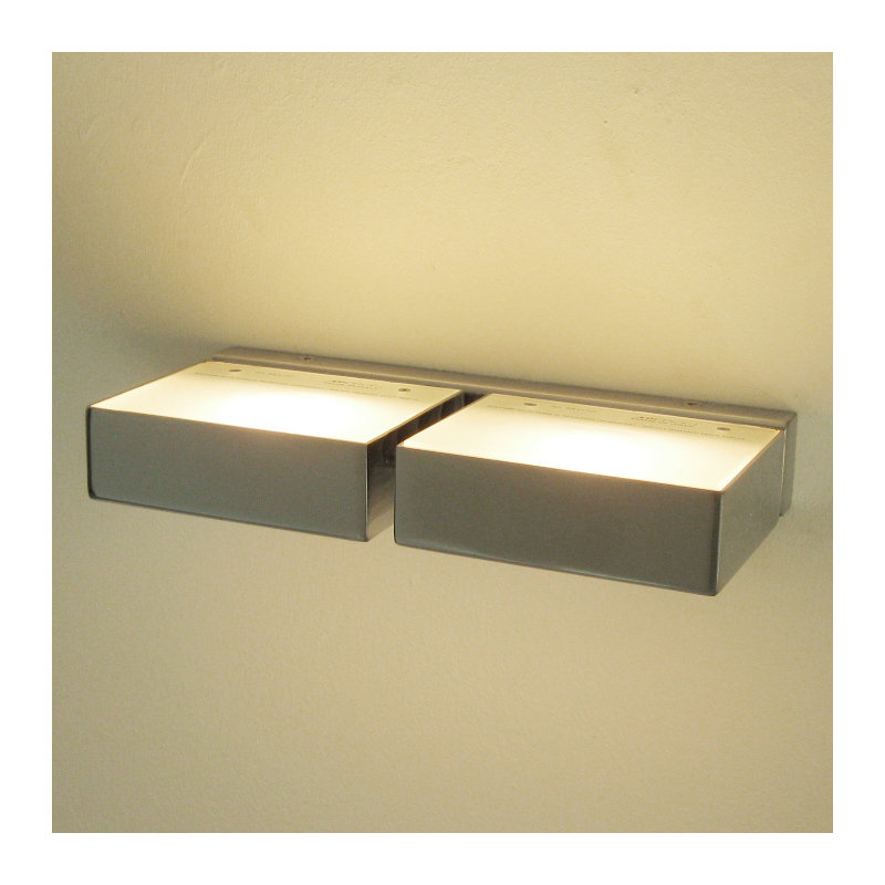 Dileo Flush Mounted Sconce, Brushed nickel