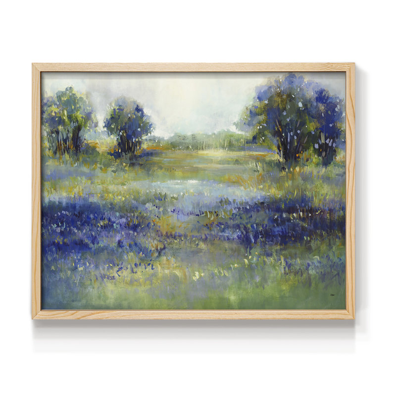 Wildflower View -Framed Print - Restickable, 8" H x 10" W, Natural
