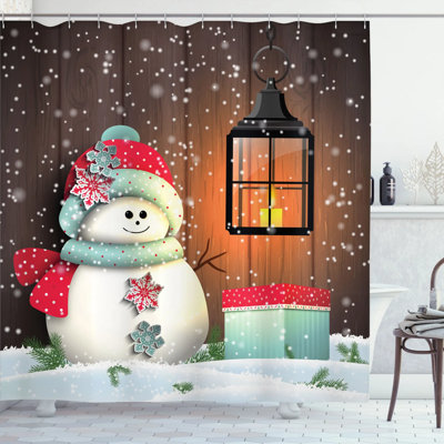 Shower Curtain with Hooks Included
