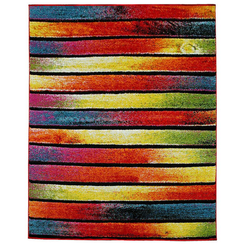 Leoline Striped Indoor / Outdoor Area Rug, Runner 60 x 220cm
