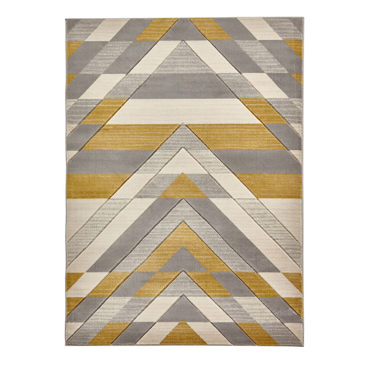 Pembroke area rug Machine Woven Rectangle Beige/Yellow