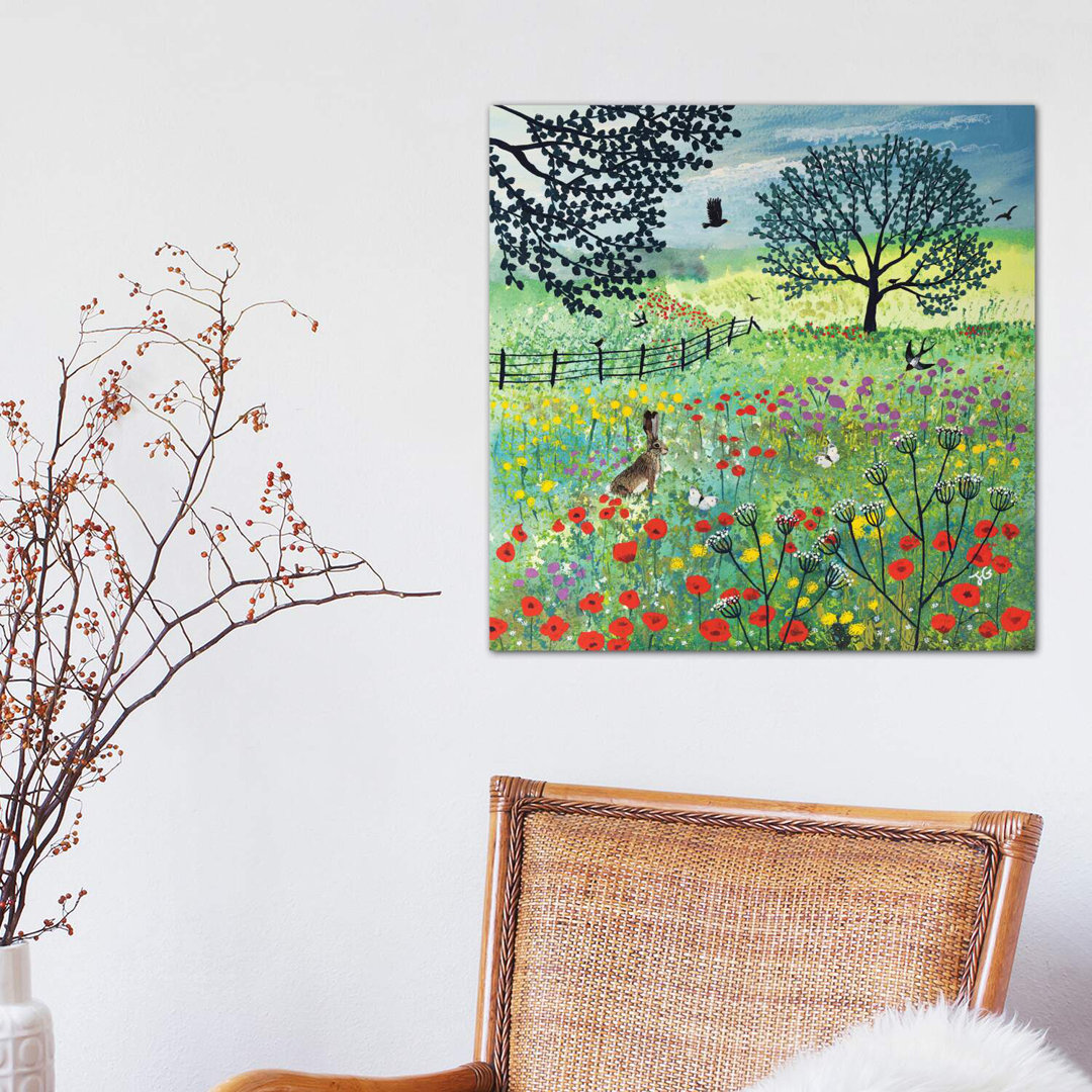 In Summer Meadow by Jo Grundy - Wrapped Canvas Painting