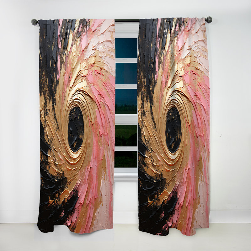 Rideau en velours moderne Gennoviva, L 52 po x L 120 po