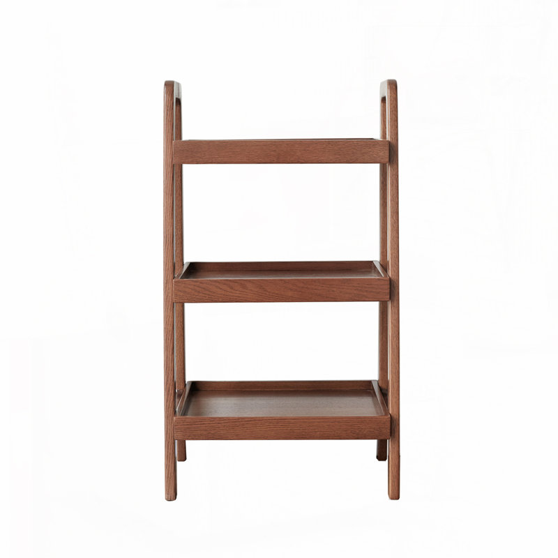 Bibliothèque standard en bois massif H 31,5 "x l 17,72", Brun