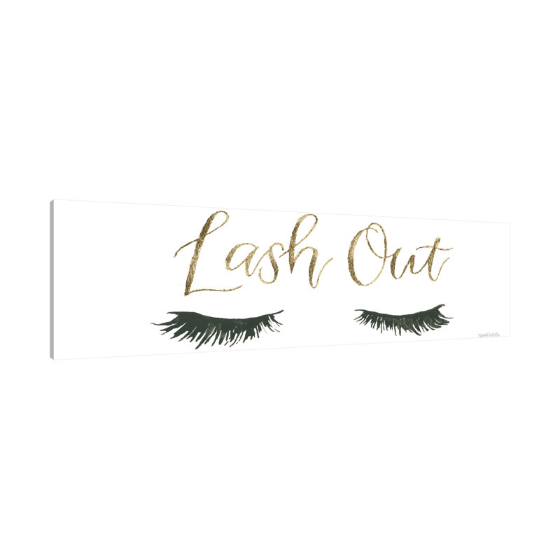 "Girl Power V Lash Out", toile tendue par, H 16 po x l 48 po x P 1,5 po