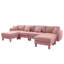 Canapé modulaire en U à 4 places Boucle Fabric-119898786