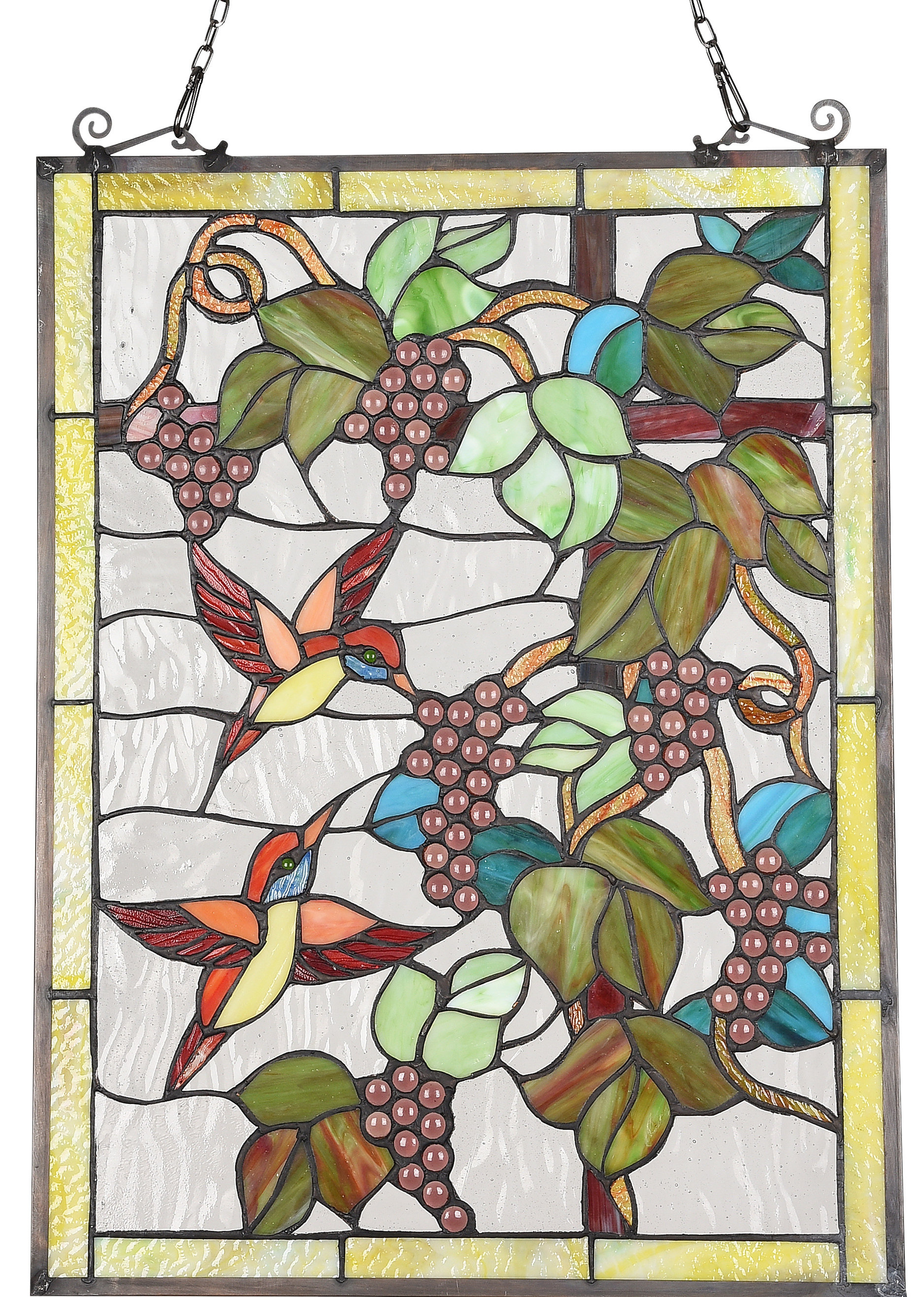 August Grove® Vineyard Window Panel & Reviews | Wayfair