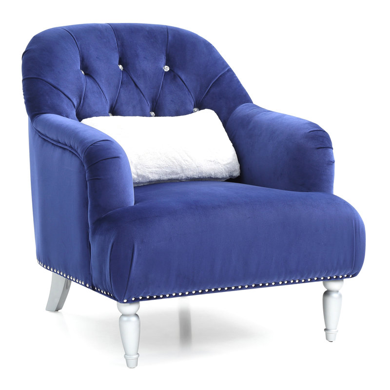 Charmant fauteuil bleu à une place