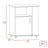 Lower Microwave Pantry 29" H, Single Door Cabinet, One Open Shelf, Three Side Shelves-1357648068