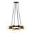 Malayha 8 - Light Steel Dimmable Wagon Wheel Chandelier