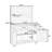 64.9'' H Large Patio Kitchen Island Solid Wood Kitchen Cart, Grill Prep BBQ Table-1758714275