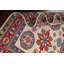Tapis oriental à motif géométrique à motif de légumes Kazak noué à la main 6 x 9