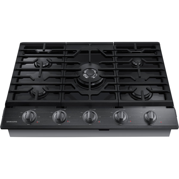 Brûleur à gaz 30 po 19K BTU, Acier inoxydable noir