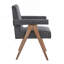 Fauteuil de salle à manger rembourré-1975923242