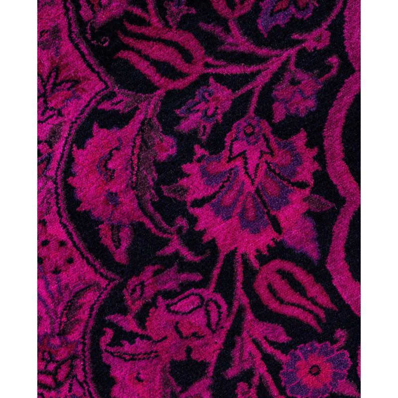 Overdyed One-of-a-Kind 8' 1" x 8' 3" Hand Knotted Area Rug