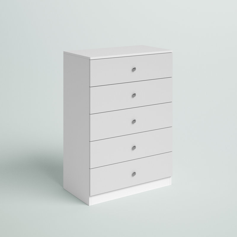 Amabel 27.6'' W Unfinished 5 - Drawer Dresser