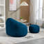 Fauteuil à billes souple avec repose-pieds-566880326