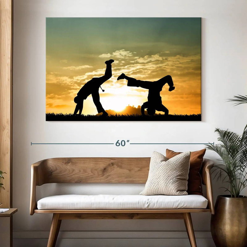 Capoeira au crépuscule, H 34 po x l 51 po