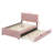 Full Size Upholstered Platform Bed With Pull Out Trundle-107233599