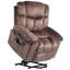 Emme 95cm Wide Velvet Lift Assist Standard Recliner with Massager-285950812