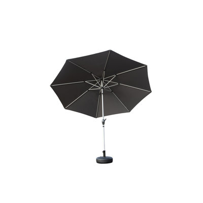 Parasol de jardin de 10 pi avec résistance et table d'inclinaison facile à ajuster