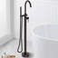 1 Handle Floor Clawfoot Tub Faucet with Diverter-52902882