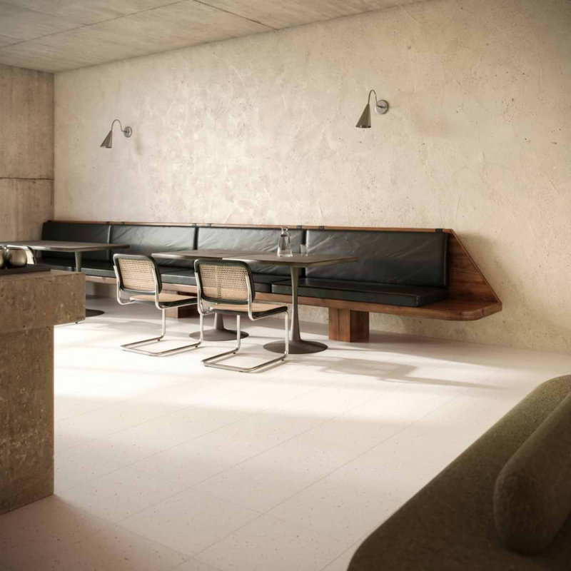 True Terrazzo 16x16 Polished Terrazzo Tile, Kashmir Beige