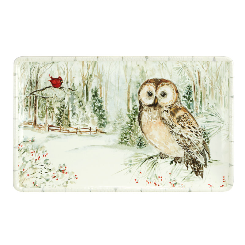 Plateau rectangulaire Winter's Walk