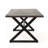 Rolando Outdoor Aluminum Dining Table With Steel Frame