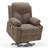 Electric Power Lift Recliner Chair Sofa with Massage and Heat for Elderly, USB and Type-C Ports, Cup Holders, Infinite Position (Brown)-130018774