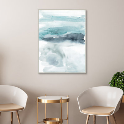 «Abstract Ocean - BL» par Willowbrook, art mural encadré